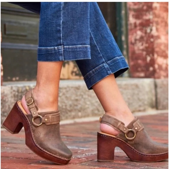 Born Shoes - Born Women's Hudson Slingback Clog Chocolate - Size 10